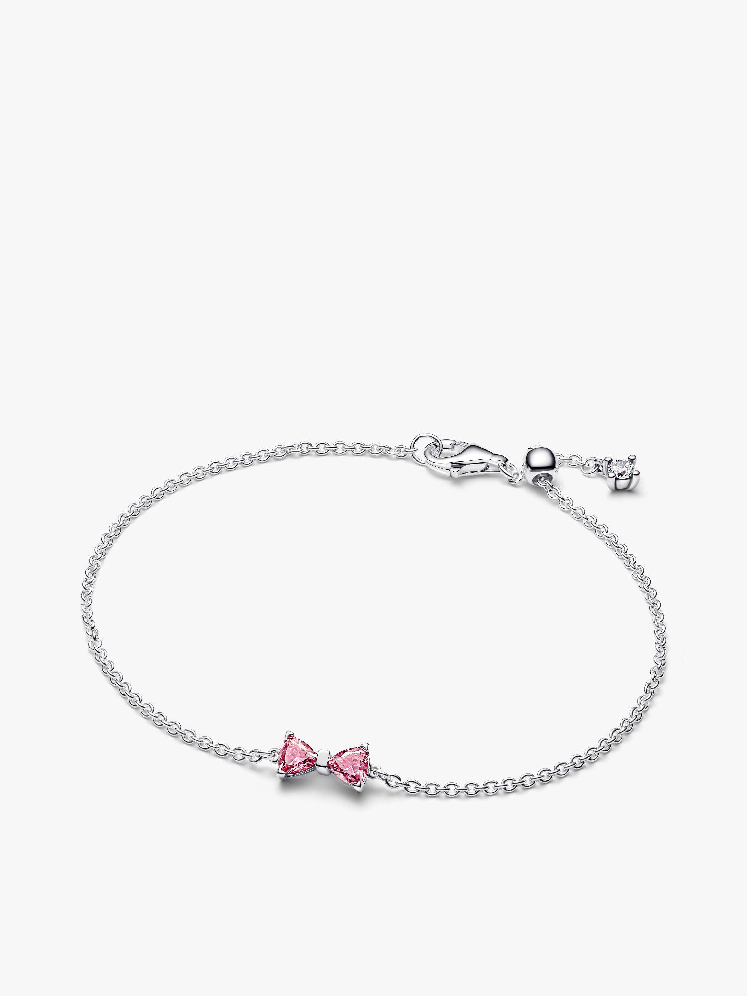 Sparkling Bow Chain Bracelet