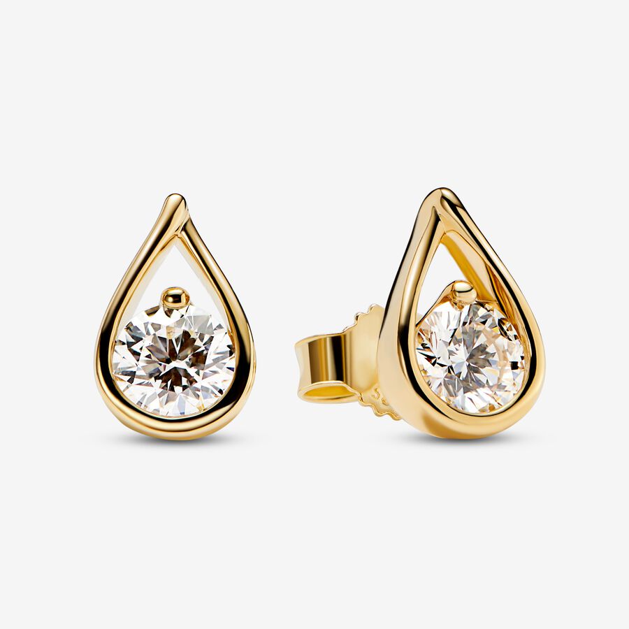 Pandora Infinite Lab-grown Diamond Stud Earrings 1.00 carat tw 14k Gold image number 0